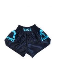Spodenki do Muay Thai męskie Manto Dual. Czarne szorty męskie Manto, z materiału, bez kołnierzyka. Za 129.00 zł.
