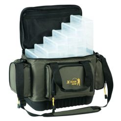 Torba Jaxon + 6 Pudełek UJ-XTX08 47x30x27cm. Zielone torebki klasyczne damskie Jaxon, bez wzorów, bez dodatków. Za 309.99 zł.