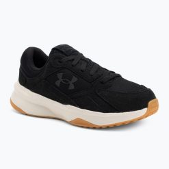 Buty treningowe meskie Under Armour Edge Suede black/stone/black. Czarne buty fitness męskie Under Armour, na fitness i siłownię. Za 309.99 zł.