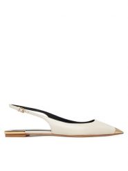 Elisabetta Franchi Sandały SA-07L-51E2 Écru. Sandały damskie Elisabetta Franchi, bez wzorów, ze skóry, bez obcasa, na płaskiej podeszwie. Za 1,499.00 zł.