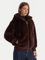 Guess Futro W5BL66 W3890 Brązowy Regular Fit. Brązowe futra damskie Guess, m. Za 699.99 zł.