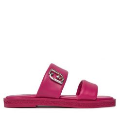 Klapki Liu Jo. Czerwone klapki damskie Liu Jo, bez wzorów, bez obcasa. Za 499.99 zł.