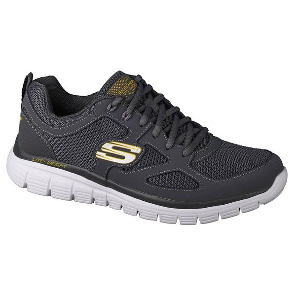 Buty sportowe męskie Skechers Burns Agoura. Szare buty sportowe na co dzień męskie Skechers, z tkaniny, bez zapięcia, trekkingowe. Za 199.99 zł.