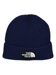 The North Face Czapka "TNF" w kolorze granatowym rozmiar: onesize. Niebieskie czapki zimowe damskie The North Face, ze splotem. Za 122.67 zł.