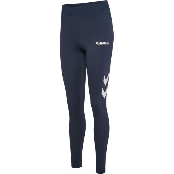 Damskie legginsy z wysokim stanem Hummel Legacy. Niebieskie legginsy damskie HUMMEL, bez wzorów. Za 142.50 zł.