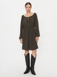 Vero Moda Sukienka codzienna 10302545 Zielony Regular Fit. Zielone sukienki damskie Vero Moda, na co dzień, xs, bez wzorów, z syntetyku, bez kołnierzyka, bez ramiączek, proste. Za 99.99 zł.