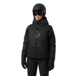 Damska kurtka narciarska Helly Hansen Valdisere 3.0. Czarne kurtki damskie Helly Hansen, bez wzorów, bez kaptura, narciarskie. Za 1,359.50 zł.