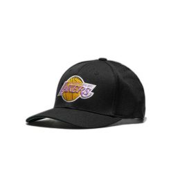 Czapka snapback klasyczna Los Angeles Lakers. Czarne czapki męskie Mitchell & Ness, bez wzorów. Za 194.00 zł.