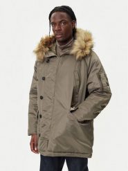 HUGO Parka Makaro2541 50546236 Beżowy Regular Fit. Brązowe parki męskie Hugo, m, bez wzorów, z syntetyku. Za 1,979.00 zł.