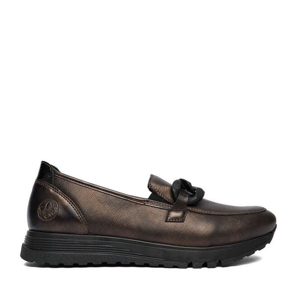 Mokasyny Rieker. Brązowe mokasyny damskie Rieker. Za 379.99 zł.