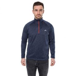 Bluza Polarowa Męska Collins Half Zip. Niebieskie bluzy z kapturem męskie Trespass, na zimę, l, z materiału. Za 162.99 zł.