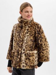 S.Oliver BLACK LABEL Damowa kurtka ze sztucznego futra Kobiety beżowy, 46. Brązowe kurtki damskie s.Oliver Black Label, s, bez wzorów, bez kaptura. Za 799.95 zł.