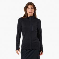 Bluza polarowa Wędrówki damska Swedemount Trondheim Midlayer Full Zip. Czarne bluzy bez kaptura damskie SWEDEMOUNT, z polaru. Za 185.00 zł.