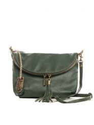 Lucca Baldi Skórzana torebka "Cetona" w kolorze ciemnozielonym - 24 x 18 x 4 cm rozmiar: onesize. Zielone torebki klasyczne damskie Lucca Baldi, bez wzorów, z materiału, bez dodatków. Za 243.45 zł.