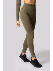 Spaio Legginsy termiczne "Alpha" w kolorze khaki rozmiar: L. Brązowe legginsy damskie Spaio, l, bez wzorów, z materiału. Za 131.74 zł.