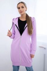 Bluza sukienkowa z kapturem fioletowa. Fioletowe bluzy z kapturem damskie KESI, l, z bawełny. Za 234.40 zł.