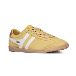 Damskie buty sportowe Gola Women's Bullet Suede Trainer CLA153YW. Żółte buty sportowe na co dzień damskie Gola, bez wzorów, z gumy, trekkingowe. Za 458.91 zł.