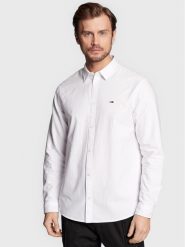 Tommy Jeans Koszula Classic Oxford DM0DM15408 Biały Classic Fit. Białe koszule męskie Tommy Jeans, m, bez wzorów, z bawełny, bez kołnierzyka, bez ramiączek. Za 379.99 zł.