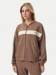 EA7 Emporio Armani Bluza 7W001335 AF13289 U6041 Brązowy Regular Fit. Brązowe bluzy bez kaptura damskie EA7 Emporio Armani, xs, z syntetyku. Za 689.99 zł.