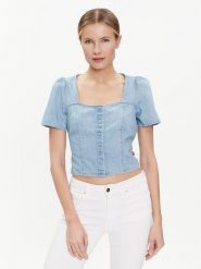 Levi's® Bluzka Pascale A7332-0004 Niebieski Regular Fit. Niebieskie bluzki damskie s, bez wzorów, z bawełny, bez ramiączek. Za 319.99 zł.