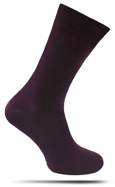 Klasyczne Skarpetki z Bawełny Merceryzowanej - Burgundowe. Czerwone skarpetki męskie Chattier, bez wzorów, z bawełny. Za 29.90 zł.