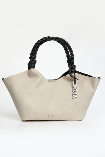 Torebka damska z imitacji zamszu DKNY. Torebki klasyczne damskie DKNY, bez wzorów, bez dodatków. Za 759.00 zł.