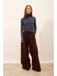 Just Cashmere Kaszmirowy golf "Ava" w kolorze antracytowym rozmiar: XL. Czarne golfy damskie Just Cashmere, xl, bez wzorów, z kaszmiru, bez ramiączek. Za 369.99 zł.