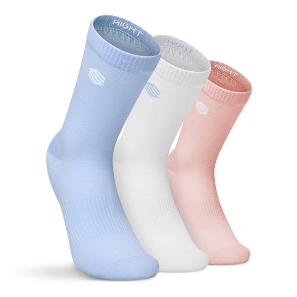 Sportowe skarpetki tenisowe trójpak Siroko 3Motion Mix. Niebieskie skarpetki damskie SIROKO, bez wzorów, z tkaniny. Za 84.00 zł.