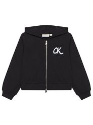 Calvin Klein Jeans Bluza IG0IG02969 D Czarny Regular Fit. Czarne spodnie dziewczęce Calvin Klein Jeans, z bawełny. Za 299.99 zł.