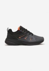 Ciemnoszare Sznurowane Buty Sportowe Soft Shell Irushe. Szare buty sportowe na co dzień męskie Born2be, bez zapięcia. Za 169.99 zł.