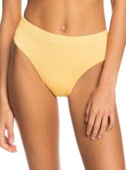 Dół od bikini Roxy Love The Shorey. Żółte bikini damskie Roxy, bez wzorów. Za 83.99 zł.