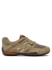 Geox Półbuty U Snake K U4207K 02214 C0845 Beżowy. Brązowe półbuty męskie Geox, z materiału, bez zapięcia. Za 279.99 zł.
