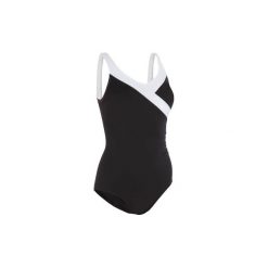 Strój jednoczęściowy do aquafitness KARLI damski. Czarne stroje jednoczęściowe damskie NABAIJI, bez wzorów. Za 99.99 zł.
