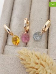 Nakkash Kolczyki-kreole (3 szt.) rozmiar: onesize. Żółte kolczyki damskie Nakkash, szklane. Za 34.77 zł.