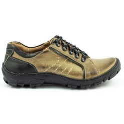 KOMODO Buty męskie trekkingowe skóra 904 wielokolorowe zielone. Zielone buty trekkingowe męskie na jesień, z jeansu, bez zapięcia. Za 367.89 zł.