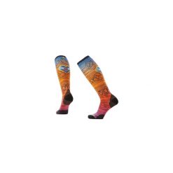 Skarpety narciarskie unisex Ski Zero Cushion Geo Peaks Print Otc. Czerwone skarpetki męskie Smartwool, bez wzorów, z wełny. Za 139.99 zł.