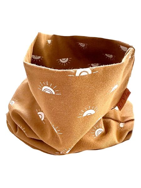 LiVi Szal-koło "Sun camel" w kolorze jasnobrązowym - 50 x 24 cm rozmiar: onesize. Brązowe szaliki dziecięce LiVi, z bawełny, bez ramiączek. Za 72.95 zł.