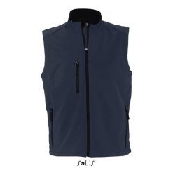 Kamizelka softshell SM Sol's Rallye. Niebieskie kurtki softshell damskie SOL'S, m, bez wzorów, z elastanu, bez kaptura. Za 199.35 zł.