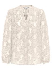 ONLY Bluzka Korsa 15360837 Beżowy Oversize. Brązowe bluzki damskie Only, m, bez wzorów, z syntetyku, bez kołnierzyka, bez ramiączek. Za 159.99 zł.