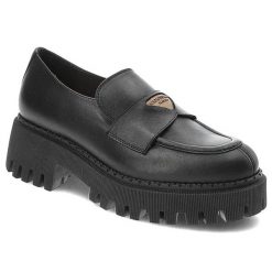 Czarne Półbuty Armodo Eleganckie Buty Damskie. Czarne półbuty damskie Armodo, bez wzorów, ze skóry, biznesowe, bez obcasa. Za 369.00 zł.