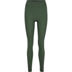 Legging wysoka talia bez szwów dla kobiet Hummel Mt Focus. Brązowe spodnie dresowe damskie HUMMEL, bez wzorów. Za 170.00 zł.