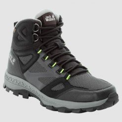 Buty trekkingowe męskie Jack Wolfskin Downhill. Czarne buty trekkingowe męskie Jack Wolfskin, z materiału, za kostkę, bez zapięcia, trekkingowe. Za 583.00 zł.