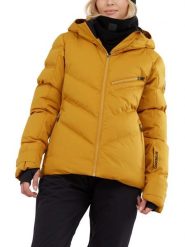 Damska kurtka narciarska Fundango Elyra Padded. Brązowe kurtki narciarskie i snowboardowe damskie Fundango, l, bez wzorów, z materiału, bez kaptura, narciarskie. Za 499.00 zł.