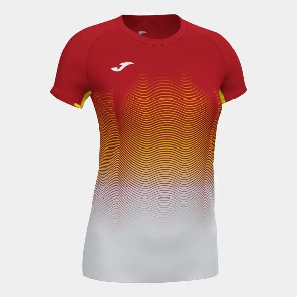 Koszulka do biegania damska Joma Elite VII. Białe t-shirty damskie Joma, xl, bez wzorów, z elastanu, bez kołnierzyka. Za 114.40 zł.