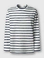 Pepe Jeans Koszulka "Marlen" w kolorze biało-czarnym rozmiar: XL. Białe bluzki damskie Pepe Jeans, xl, bez wzorów, z jeansu, bez kołnierzyka, bez ramiączek. Za 113.99 zł.