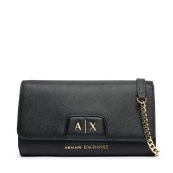 Torebka Armani Exchange. Czarne torebki klasyczne damskie Armani Exchange, bez wzorów, bez dodatków. Za 429.99 zł.