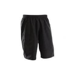Szorty Na Rower Mtb St 100 Męskie. Czarne szorty męskie ROCKRIDER, bez wzorów, z bawełny. Za 39.99 zł.