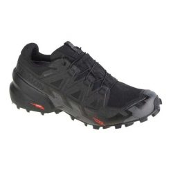 Buty Męskie Bieganie Speedcross 6 GTX. Czarne buty trekkingowe męskie Salomon, z gumy, bez zapięcia, do biegania. Za 873.99 zł.