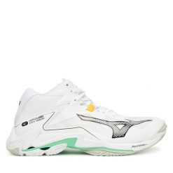 Buty halowe Mizuno. Białe buty sportowe na co dzień męskie Mizuno, bez zapięcia, mizuno wave. Za 539.99 zł.