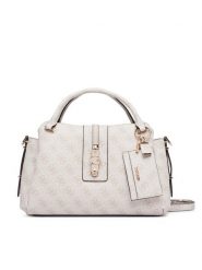 Guess Torebka Yvonne Logo HWSG23 78060 Kremowy. Białe torebki klasyczne damskie Guess, z aplikacjami, ze skóry, bez dodatków. Za 634.99 zł.
